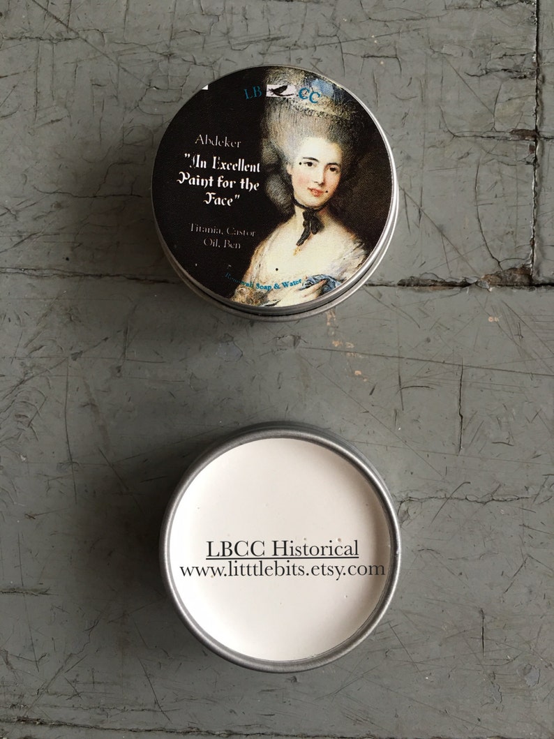 An Excellent Paint for the Face Historical Foundation Natural Primer Natural Foundation Natural Cover Up Vintage Makeup 画像 2