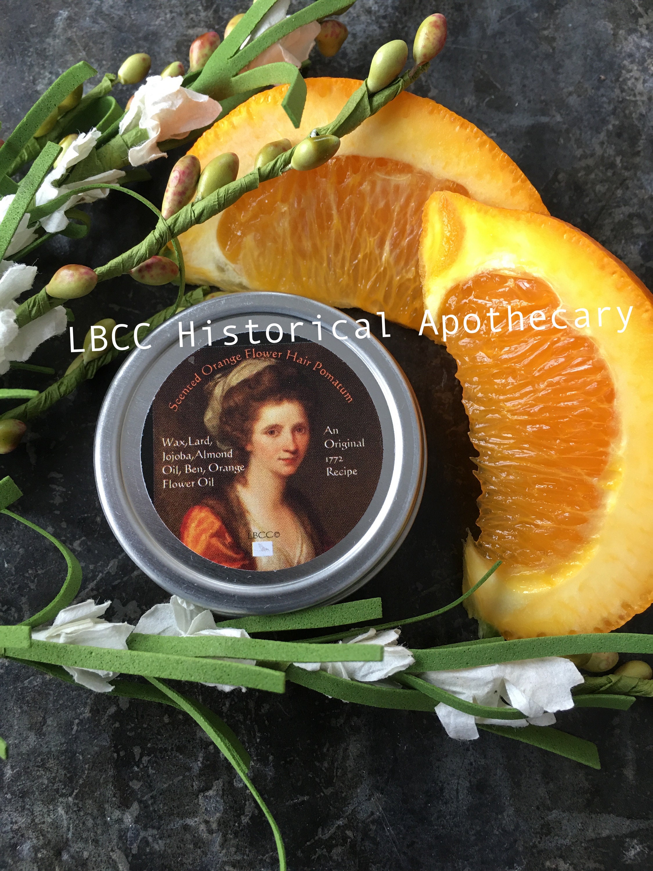 Orange Flower Pomatum Pomade Natural Hair Product Historical Etsy