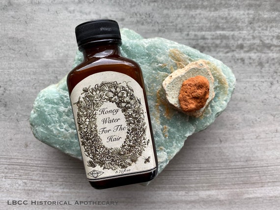 Vegan Honey Water Hair Rinse: Historic 1858 Recipe