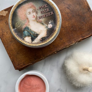 Vegan Friendly 18th Century Pink Hair and Blush Powder Crushed Rose Petals Modern Label No Poo Wash Out Pink Hair Color image 6