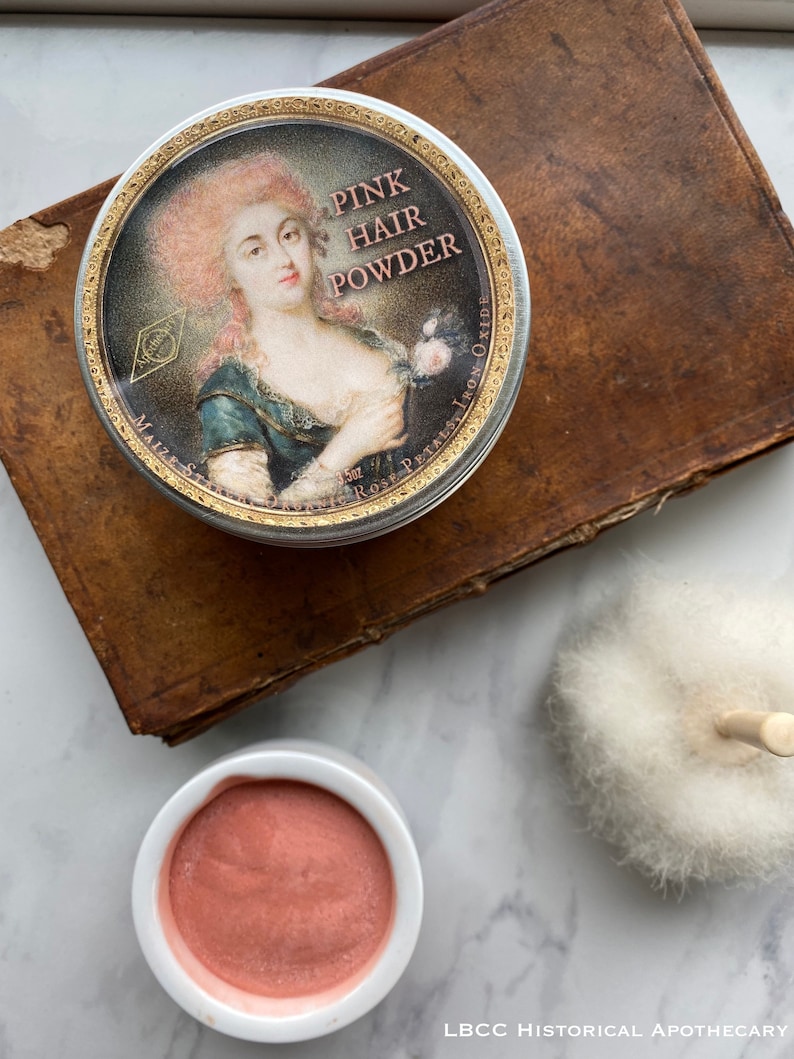 Vegan Friendly 18th Century Pink Hair and Blush Powder Crushed Rose Petals Modern Label No Poo Wash Out Pink Hair Color image 6