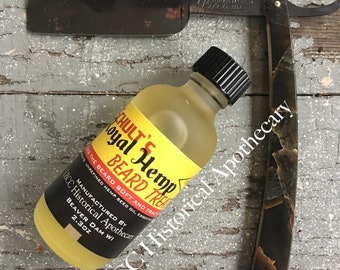 Royal Hemp Beard Oil: Sandalwood Citrus Scent  T.S. Schult's Rugged Man