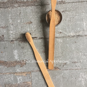 Wooden Toothbrush Biodegradable & Environmentally Friendly Toothbrush Soft Bristle Toothbrush Living History Toothbrush image 7