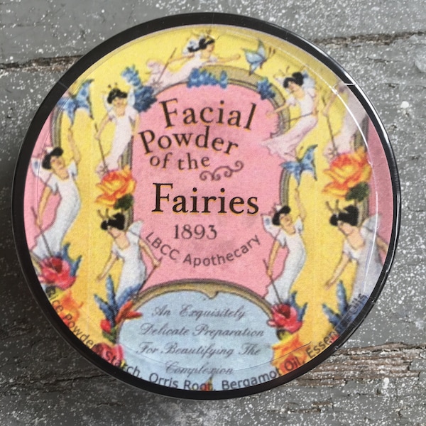 Vegan Facial Powder Of The Fairies 1893 Powder Translucent Face Powder Natural Oil Control Victorian Face Powder Vintage Makeup