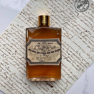 XL Glass Bottle: 1889 Superior Bay Rum, Victorian Recipe