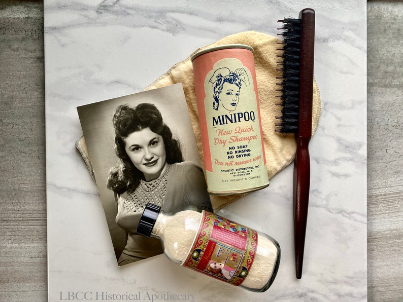 Vintage Style Hairbrush Hair Teasing Brush Powder Brush Natural Wood Natural & Manmade Bristles image 6