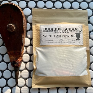 18th Century White Hair and Face Powder Scented With Lavender Toilet de Flora No POO Natural Lavender Dry Shampoo Vintage image 10