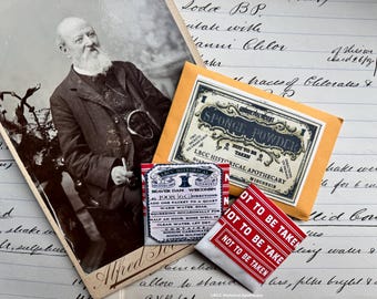 1908 Edwardian Sponge Cleaning Powder: Historical Apothecary Bath Tool Wash, Lavender & Verbena (Two Packets)