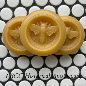 Pure Beeswax Rounds: Honey Bee Molded Wax for DIY Crafting