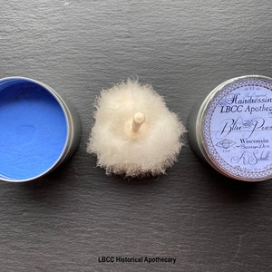 18th Century Blue Hair Powder Charles Fox Historical Apothecary Colored Dry Shampoo Natural Hair Dye Natural Hair Chalk NO Poo image 9