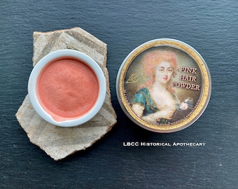 18th Century Pink Hair Powder: Crushed Rose Petals Blush