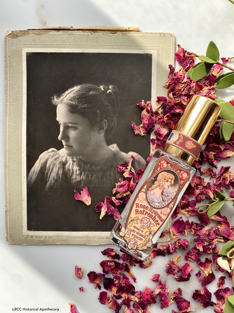 Rosen Hydrosol Gesichtswasser: 100% Pure Rosa Damascena, viktorianisches Label Bild 5