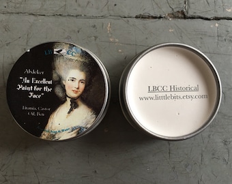 An Excellent Paint for the Face ~ Historical Foundation ~ Natural Primer Natural Foundation ~ Natural Cover Up ~ Vintage Makeup