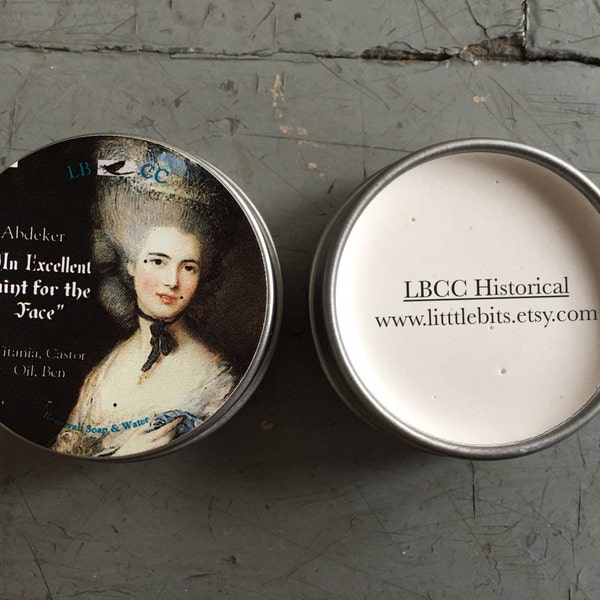 An Excellent Paint for the Face ~ Historical Foundation ~ Natural Primer Natural Foundation ~ Natural Cover Up ~ Vintage Makeup