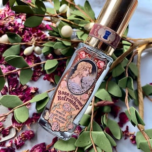Rosen Hydrosol Gesichtswasser: 100% Pure Rosa Damascena, viktorianisches Label Bild 6
