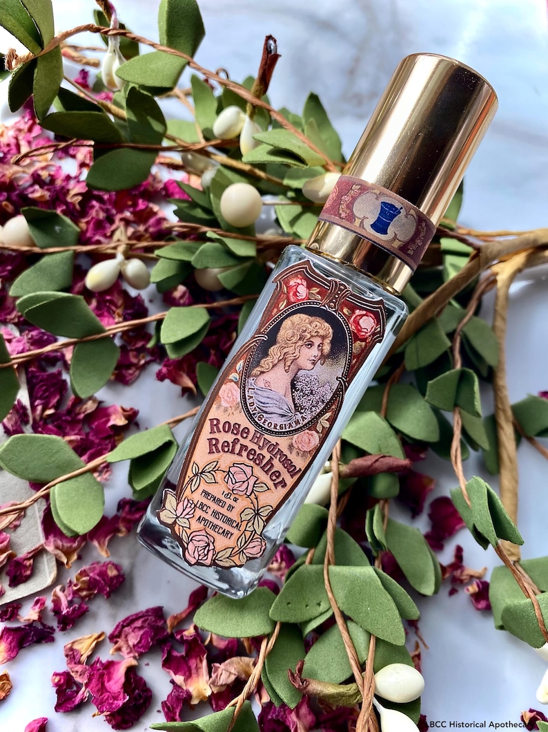 Rosen Hydrosol Gesichtswasser: 100% Pure Rosa Damascena, viktorianisches Label Bild 6