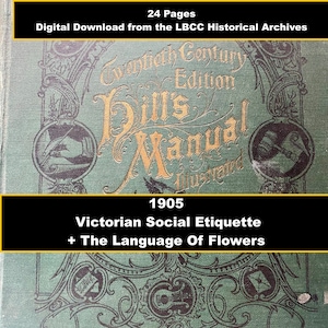 TÉLÉCHARGEMENT NUMÉRIQUE -1905 Manuel de l'étiquette Robe de costume d'étiquette victorienne victorienne manuelle Comment être une vraie Tea Party victorienne
