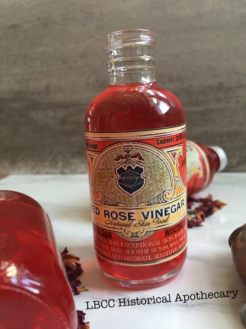Vegan Red Rose Vinegar Toner Under Eye Puffiness Smooth Skin Etsy