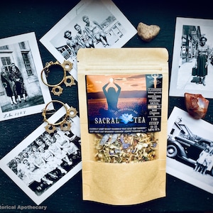 Soul Work Bio Sakral Chakra Tee: Vegan Blue Lotus Alchemistische Mischung