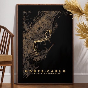 GP MONACO Monte-Carlo Circuit de Monaco Formule 1-raceposter