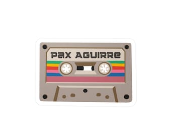 Adhesivo de casete retro personalizado