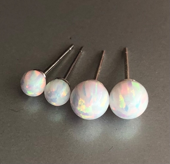 Orecchini a Perno Palla Argento Sterling 925 Marchiato