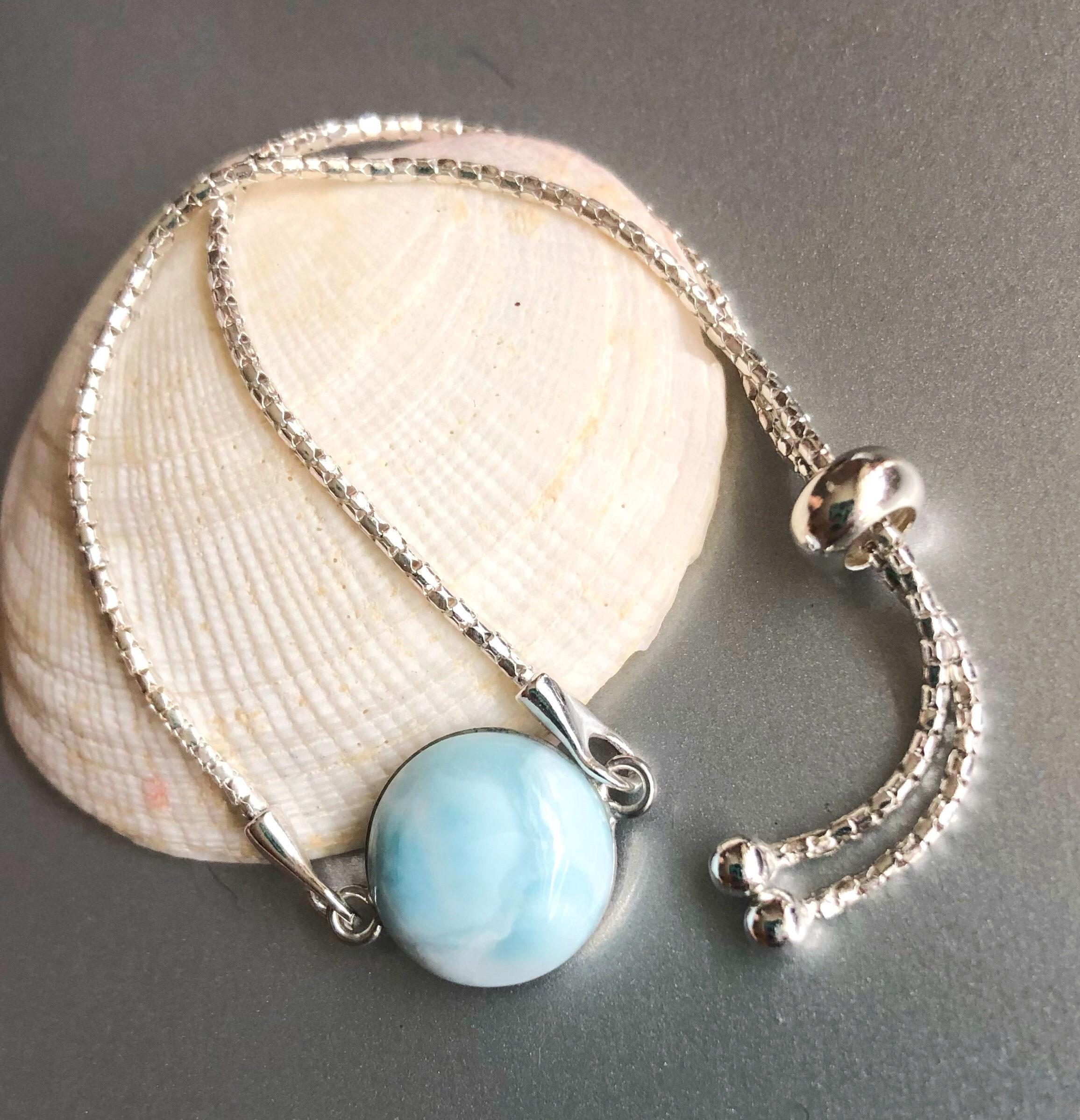 Larimar Bracelet Brass