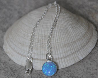 Collana con farfalla in opale, argento sterling 925, regalo per lei - Italia