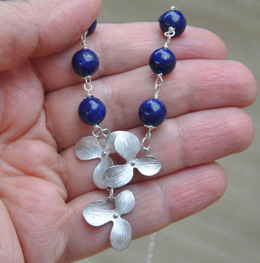 Ciondolo fatto a mano in argento sterling 925 con pietre preziose di