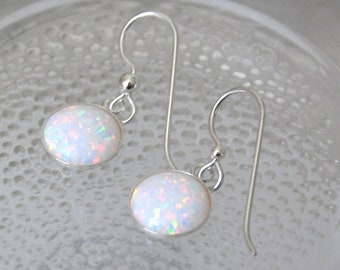 Opal Earrings Dangle,  White Opal Earrings,  Boho Earrings Sterling Silver,  October Birthstone,  Bridal Bohemian Jewelry,  Opal Jewelry