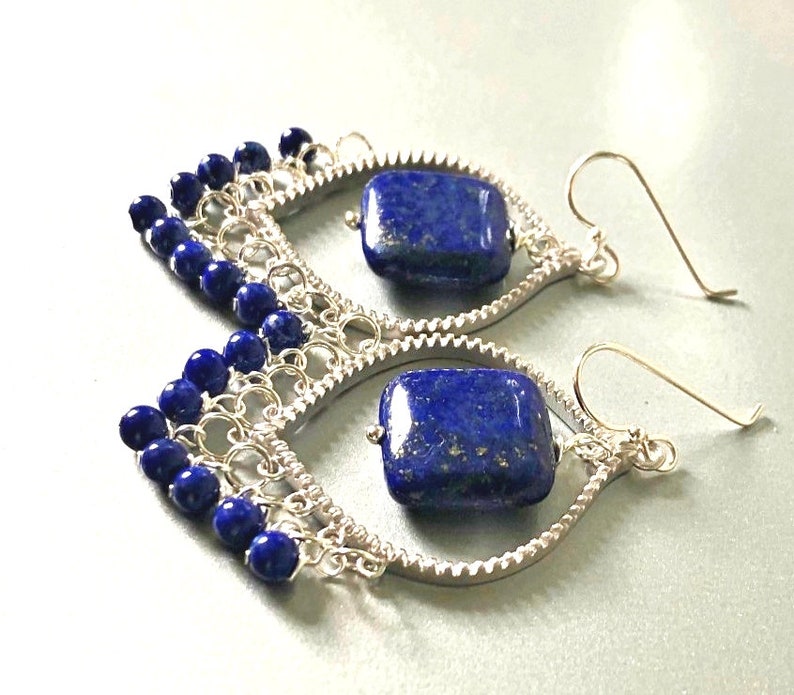 Halicarnassus Lapis Earrings
