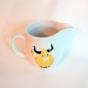 Arabia of Finland Small Pitcher Yellow Bull