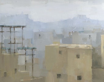 Fez Tannery, Morocco, Original Painting