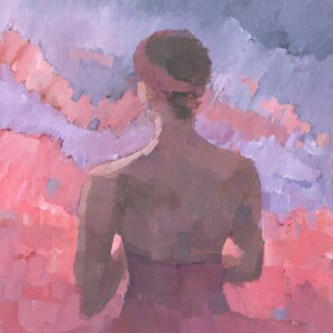 Ballerina Ballet Original Panoramic Painting On Canvas