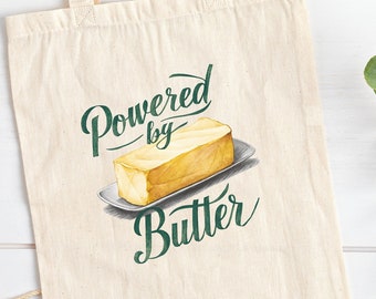 Cute Butter Bag Farmers Market Butter Tote Bag Grocery Bag Cottagecore Clothing Butter Aesthetic Tote Bag Butter Lovers Butter Tote Buttery