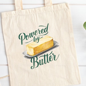 Linda bolsa de mantequilla Farmers Market Butter Tote Bag Bolsa de comestibles Cottagecore Ropa Mantequilla Estética Tote Bag Mantequilla Amantes Mantequilla Tote Mantecoso