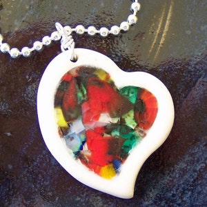 Ceramic and Glass Pendant image 3