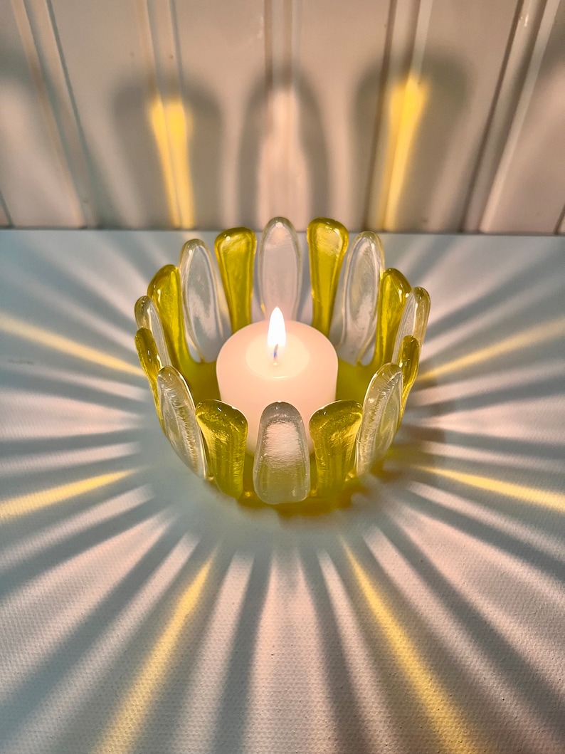 Fused Glass Candle Holder image 6