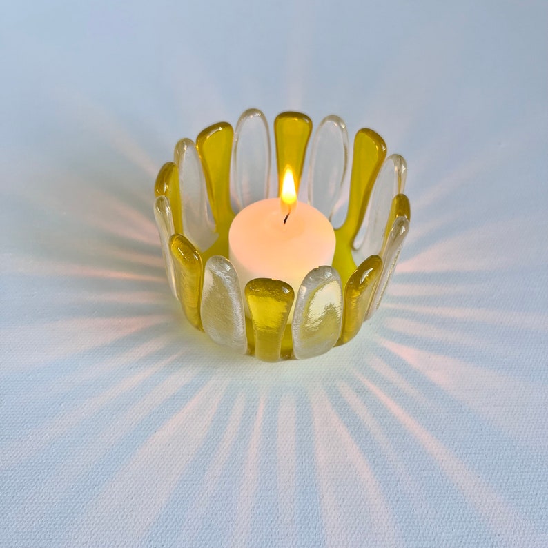 Fused Glass Candle Holder image 3