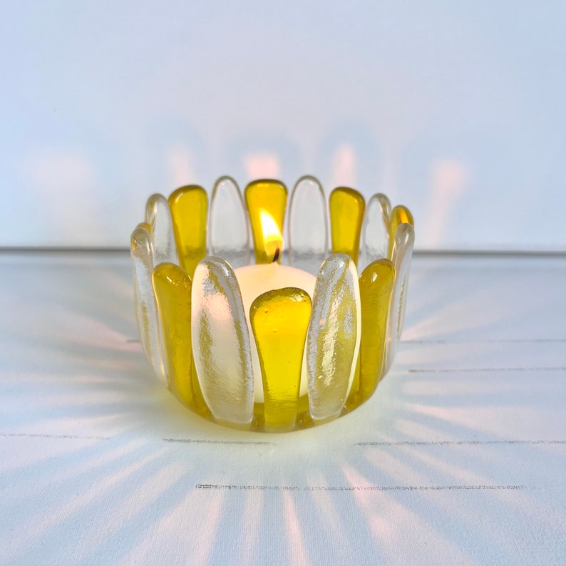 Fused Glass Candle Holder image 2