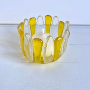 Fused Glass Candle Holder image 1