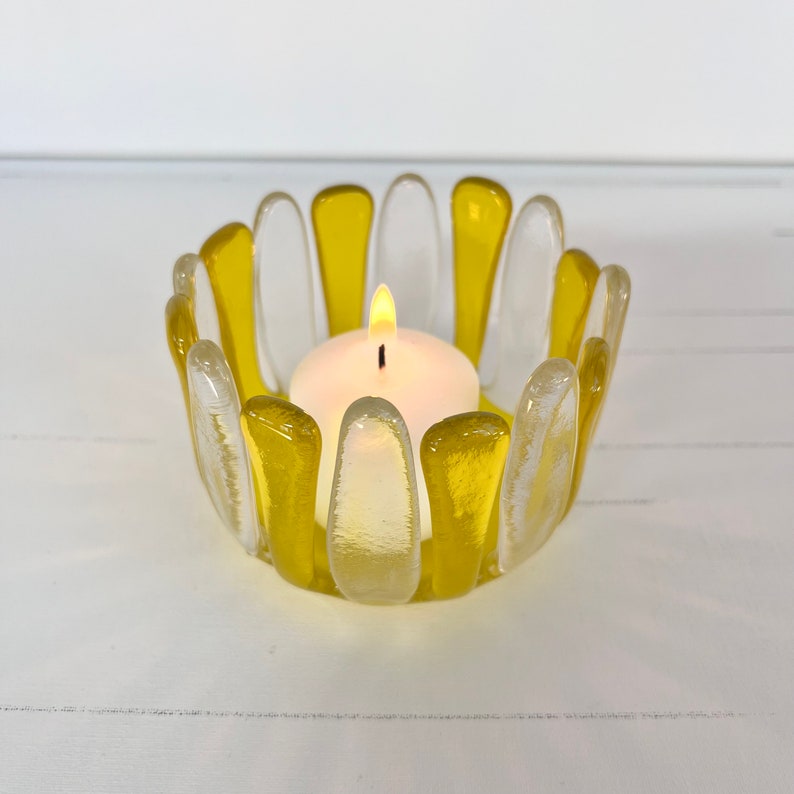 Fused Glass Candle Holder image 4