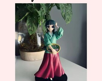 Qixiaan Figura de acción de anime Maomao Jinshi de 10 cm, estatua de postura de anime, modelo de cabeza intercambiable, decoración de pastel para el hogar, escritorio, adorno de regalo Qixiaan Figura de acción de anime Maomao Jinshi de 10 cm, estatua de postura de anime, modelo de cabeza intercambiable, decoración de pastel para el hogar, escritorio, adorno de regalo
