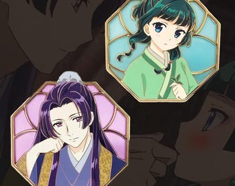 The Apothecary Diaries Enamel Pin Set: Maomao & Jinshi Collectible Anime Pins