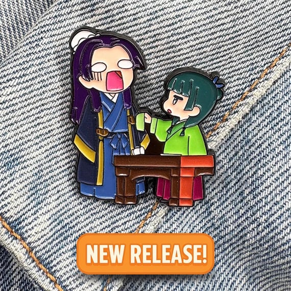 Jinshi and Maomao Enamel Pin – The Apothecary Diaries Kusuriya no Hitorigoto Anime Collectible