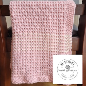 Easy Knit Baby Blanket Pattern: Beginner Friendly (PDF Pattern)