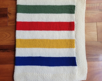 blanket kit hudson bay baby blanket knitting pattern