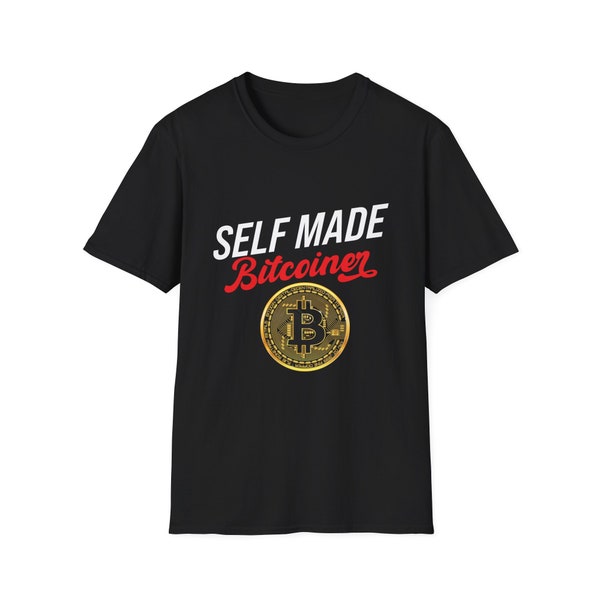 Self Made Bitcoiner- Crypto T-Shirt  with HODL on back (Bitcoin Fathers day Special)