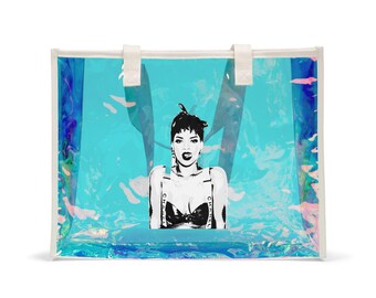 Bolsa de playa holográfica