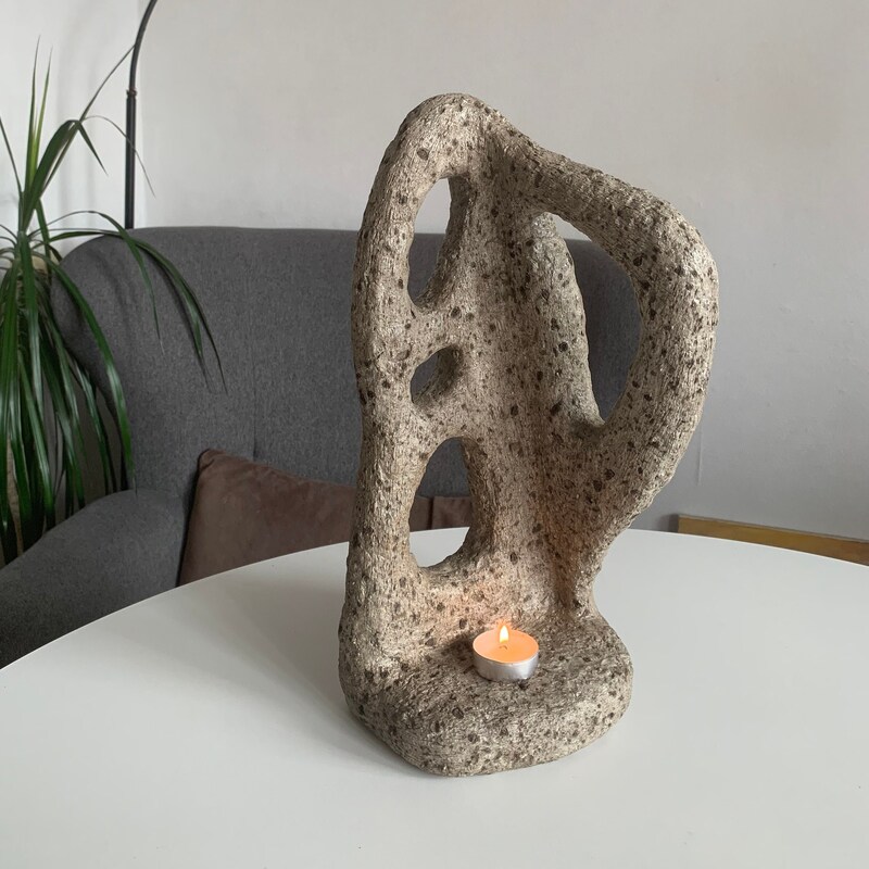 Natural Stone Candle Holder